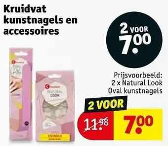Kruidvat Natural look oval kunstnagels aanbieding