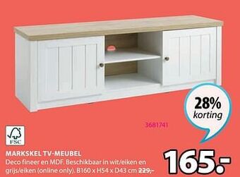 Jysk Markskel tv-meubel aanbieding