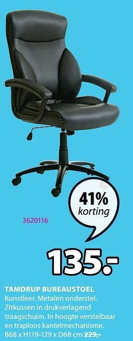 Jysk Tamdrup bureaustoel aanbieding