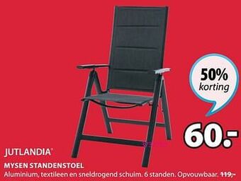 Jysk Mysen standenstoel aanbieding