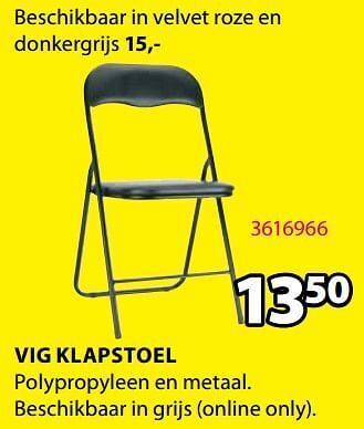Jysk Vig klapstoel aanbieding