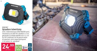 ALDI Workzone Oplaadbare ledwerklamp aanbieding