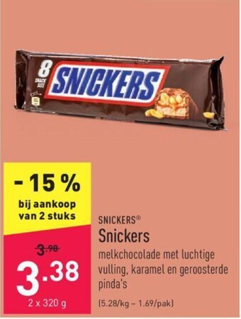 ALDI Snickers aanbieding