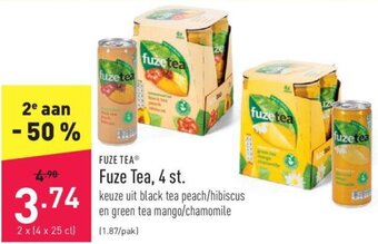 ALDI Fuze Tea, 4 st. aanbieding