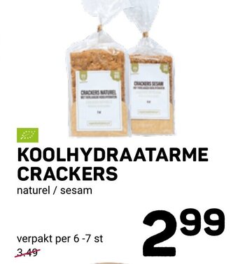 Koolhydraatarme Crackers