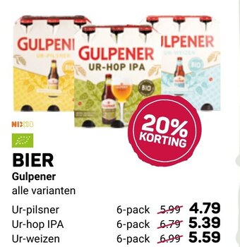 Ekoplaza Bier Gulpener aanbieding