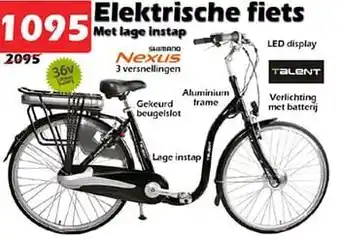 iTEK Elektrische fiets met lage instap aanbieding