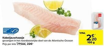 Carrefour Kabeljauwhaasje aanbieding