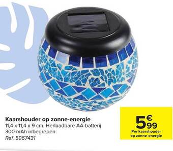 Carrefour Kaarshouder Op Zonne Energie aanbieding