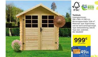 Carrefour Tuinhuis aanbieding