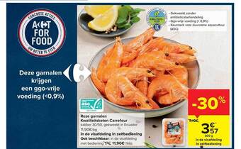 Carrefour Roze Garnalen aanbieding