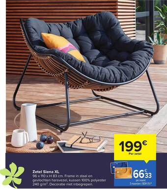 Carrefour Zetel Siena Xl aanbieding