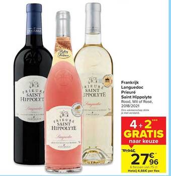 Carrefour Languedoc Prieuré Saint Hippolyte aanbieding