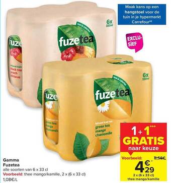 Carrefour Gamma Fuzetea aanbieding