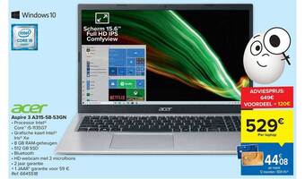 Carrefour Acer Aspire 3 aanbieding