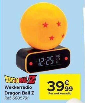 Carrefour Wekkerradio Dragon Ball Z aanbieding