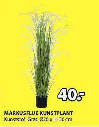 Jysk Markusflue Kunstplant aanbieding