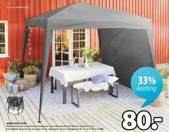 Jysk Jerup Partytent aanbieding