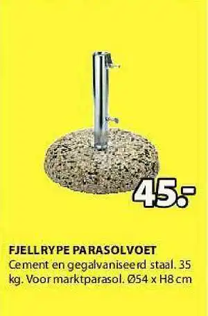 Jysk Fjell Parasolvoet aanbieding