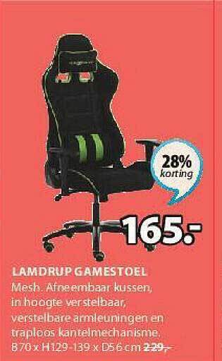 Jysk Lamdrup Gamestoel aanbieding