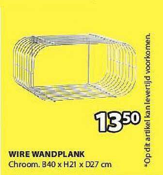 Jysk Wire Wandplank aanbieding