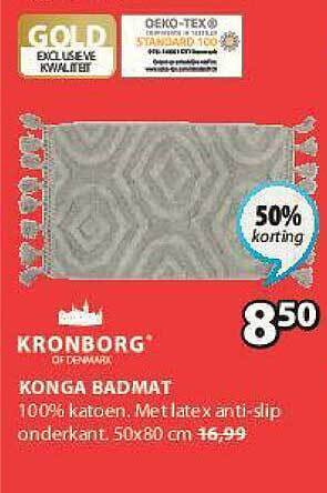 Jysk Konga Badmat aanbieding