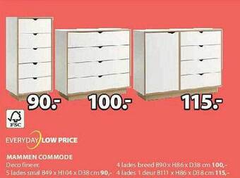 Jysk Mammen Commode aanbieding