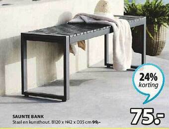 Jysk Saunte Bank aanbieding