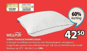 Jysk Vikna Traagschuimkussen aanbieding