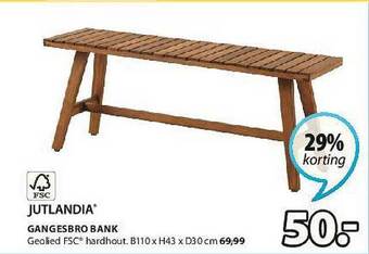 Jysk Gangesbro Bank aanbieding