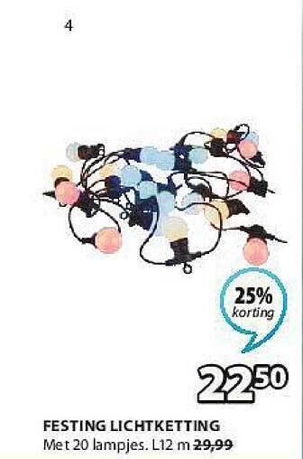 Jysk Festing Lichtketting aanbieding