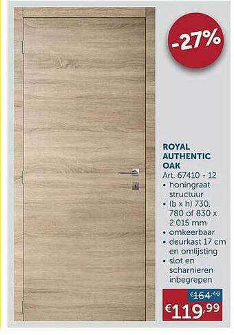 Zelfbouwmarkt Royal Authentic Oak aanbieding