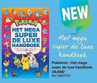 Carrefour Pokémon - het mega super de luxe handboek aanbieding