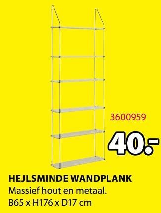 Jysk Hejlsminde wandplank aanbieding