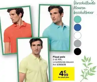 Carrefour Piqué polo aanbieding