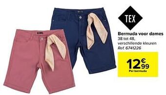 Carrefour Bermuda voor dames aanbieding