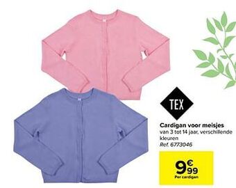 Carrefour Cardigan voor meisjes aanbieding