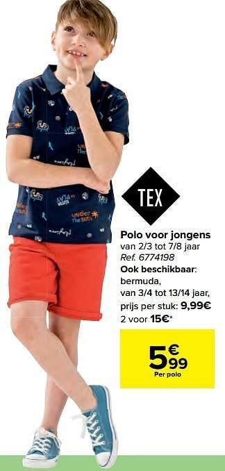 Carrefour Polo voor jongens aanbieding
