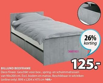 Jysk Billund bedframe aanbieding