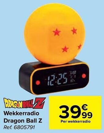 Carrefour Wekkerradio dragon ball z aanbieding