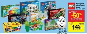 Carrefour Speelgoedassortiment lego aanbieding
