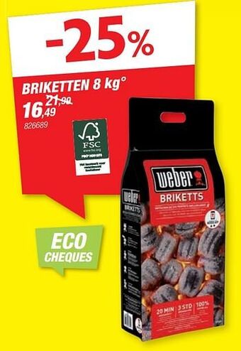 Hubo Briketten aanbieding