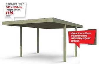 Hubo Carport qb aanbieding