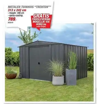 Hubo Metalen tuinhuis trenton aanbieding