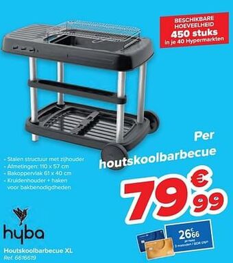 Carrefour Houtskoolbarbecue xl aanbieding
