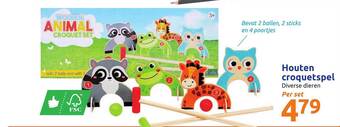 Action Houten Croquetspel aanbieding