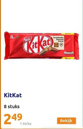 Action Kitkat aanbieding