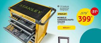 Brico Stanley Mobiele Gereedschapswagen aanbieding