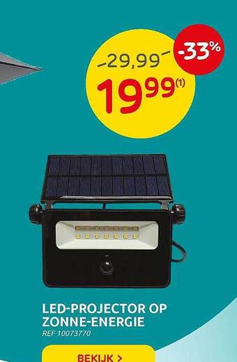 Brico Led-projector Op Zonne-energie aanbieding