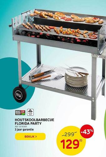 Brico Houtskoolbarbecue Florida Party aanbieding
